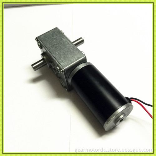 diameter 58mm gearbox 5mm shaft self lock quiet 12v worm drive motor